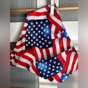 USA FLAGS Dog bandana with scrunchie